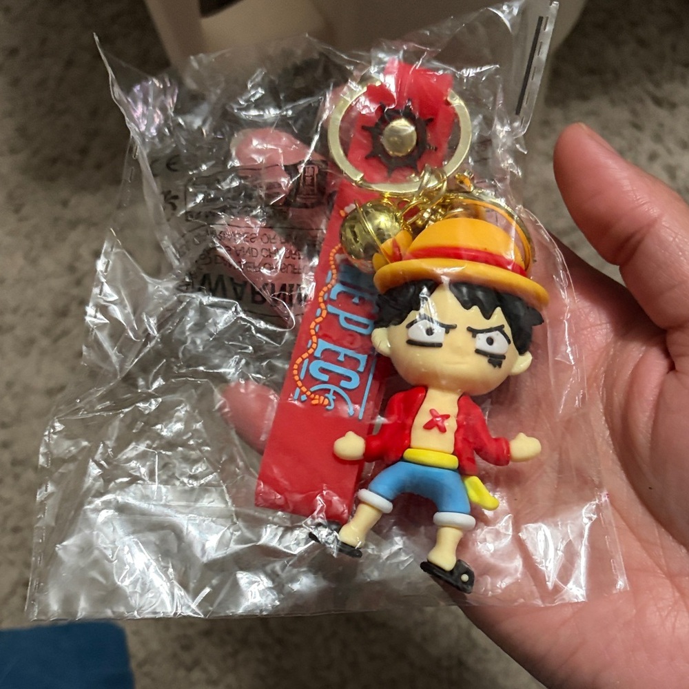 SOLD❌One piece Luffy keychain NWT